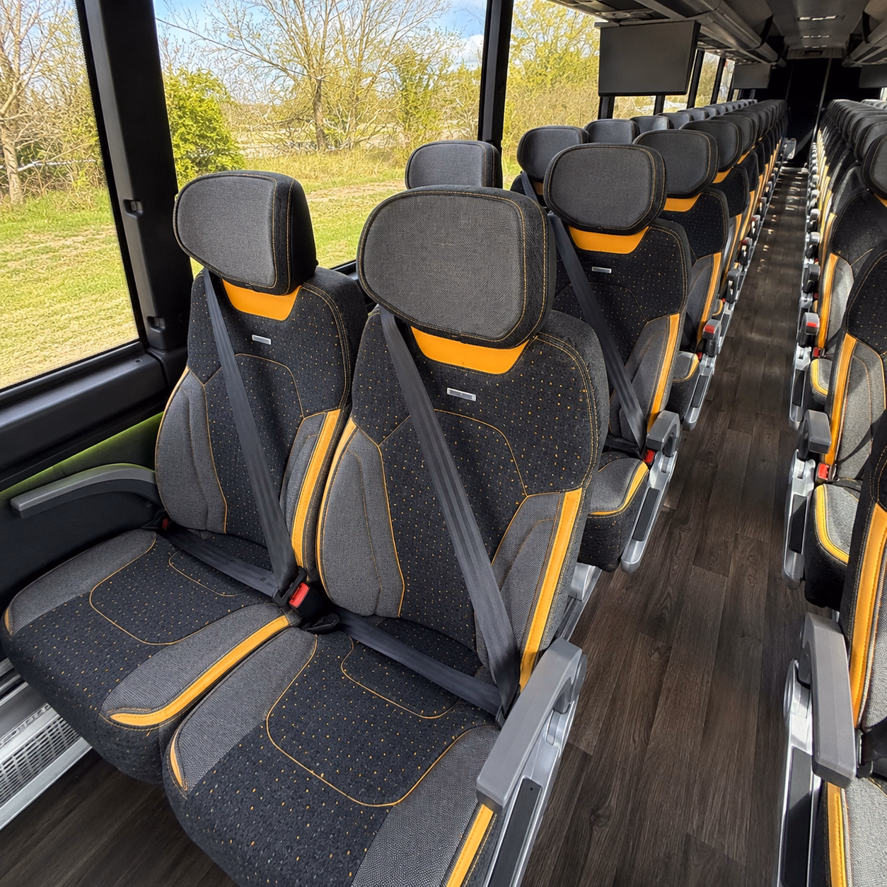 milwaukee charter bus interior